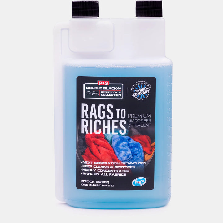 RAGS TO RICHES - MICROFIBER DETERGENT - DOUBLE BLACK